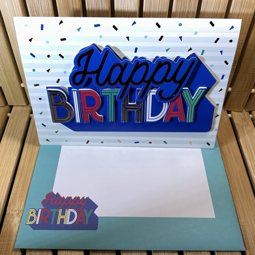 3 tarjetas de cumpleaños 3D hechas a mano para todas las edades sí con letrero de burbuja de vidrio oso panda - Imagen 8 de 12