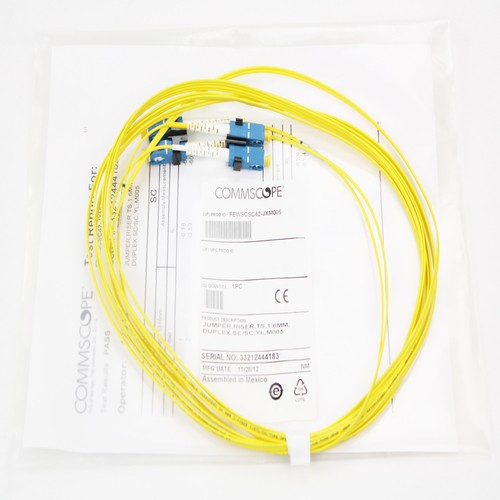 COMMSCOPE FEWSCSC42-MXM005 TERASPEED SC - SC FIBER OPTIC PATCH CORD 1.6MM, DUPLE - Picture 3 of 4