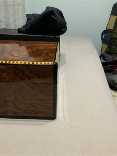 Alfred Dunhill Cigar Paradigm System Humidifier 14.75” X 9.5” X 4.5” NIB, Keys - Picture 3 of 20