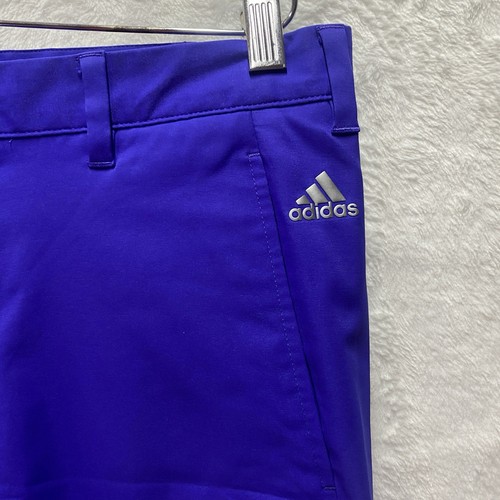 Adidas Shorts Herren Gr. 34 blau Freizeit Performance Athleisure Golf 3 Streifen leicht - Bild 2 von 13