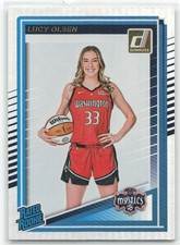 2025 Panini WNBA Donruss Holo Rated Rookie Lucy Olsen #97 Washington Mystics
