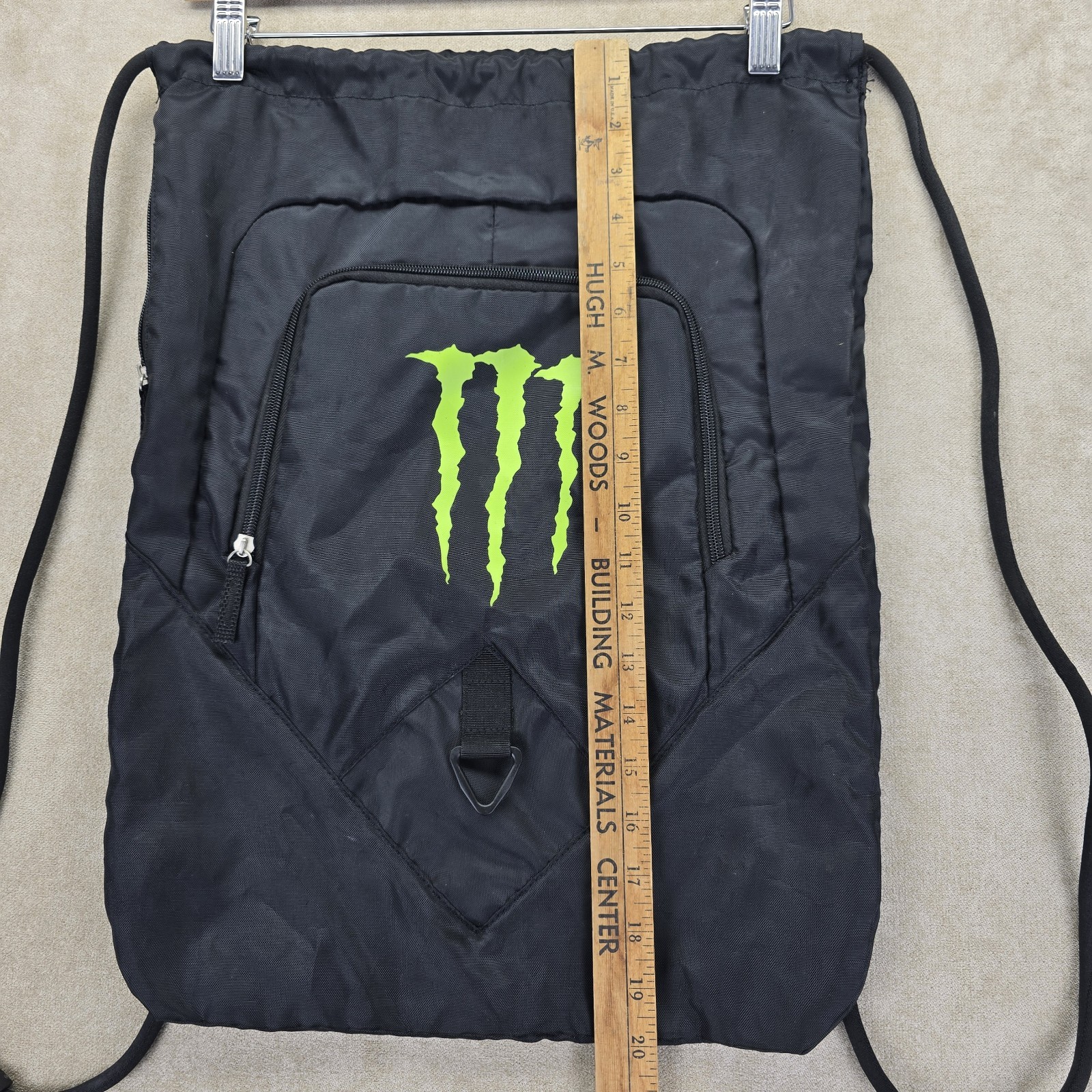 Monster Energy Drawstring Backpack Rope Promo Bag - image 8