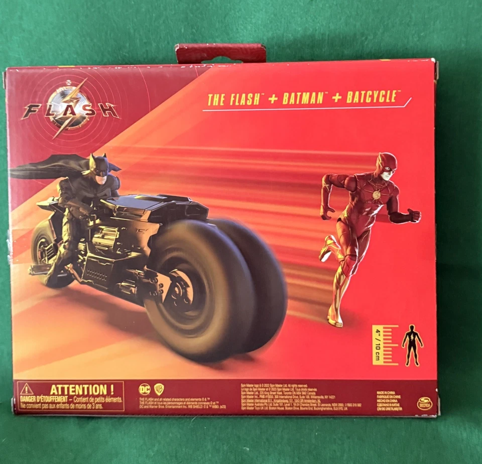 Экшн-фигурка DC The Flash Batman Batcycle Target эксклюзивный набор НОВАЯ веселый подарок - Изображение 2 из 2