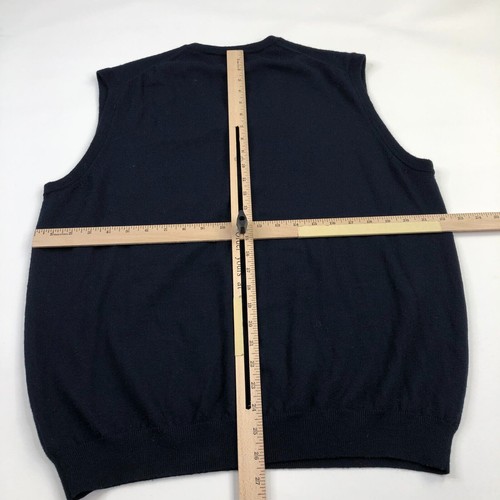 Brooks Brothers XL Extra Fine Italian Merino Wool Mens Pullover Crew Sweater - Picture 3 of 6