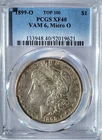1899-O PCGS XF-40 VAM 6 Micro O, Top 100 lightly toned Morgan Silver Dollar #280