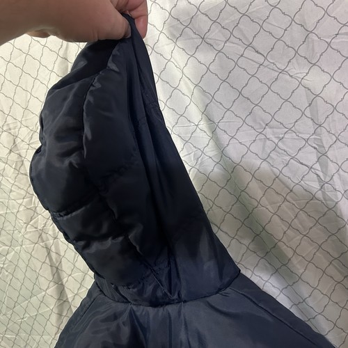 Vintage Nike DETROIT TIGERS Youth Winter Coat Jacket Small Navy Blue Sewn Hoodie - Picture 17 of 24