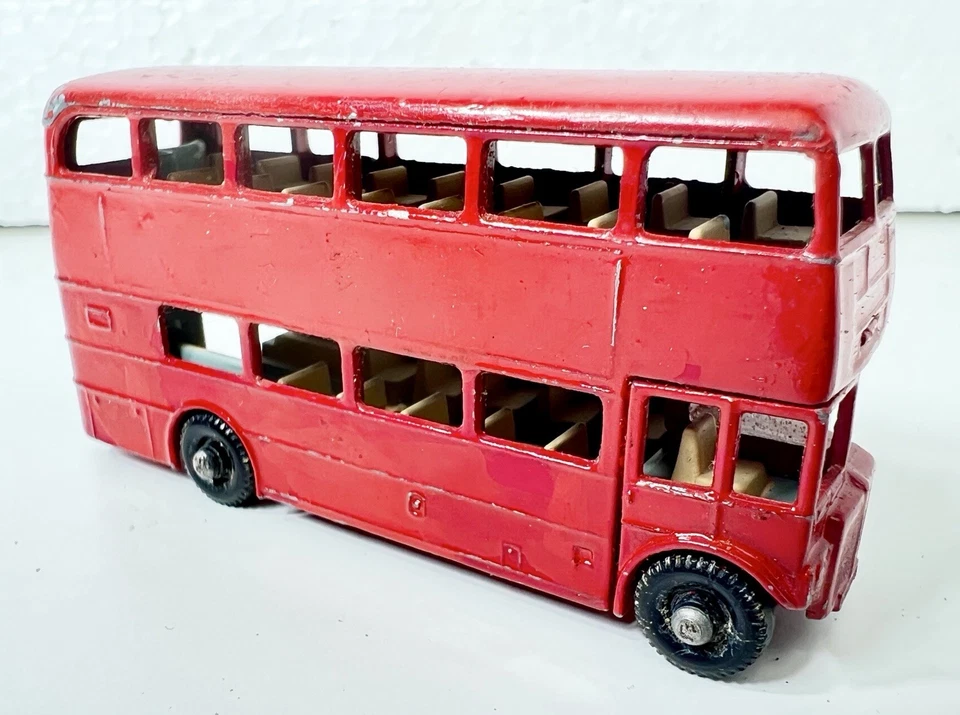 Matchbox Lesney No 5 Routemaster Bus London Diecast 1:64 dt. Werbung seitlich - Bild 2 von 4