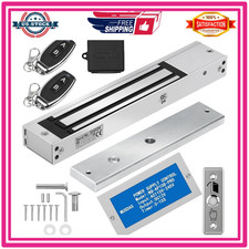 Magnetic Door Lock 600lb Kit System with Remote Control  Improper Locking Alert