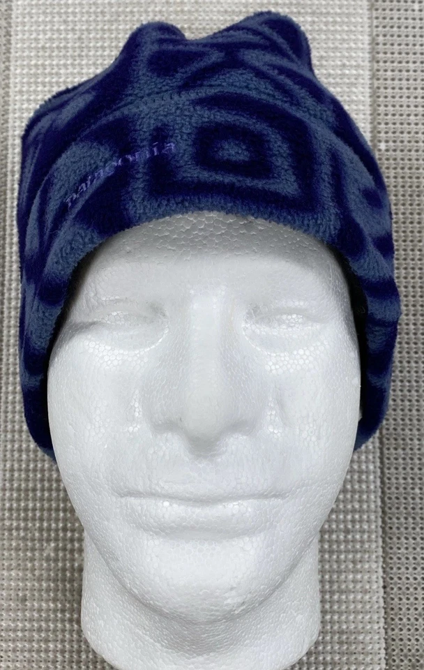 Vintage Patagonia Synchilla Gorro Isla Bloque Azul Humo Foto 2 de 4