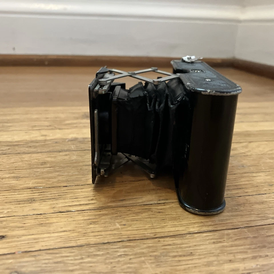 Antiguo Eastman Kodak Cámara Autográfica 25 BT 50 Chaleco Bolsillo con Estuche Foto 3 de 4