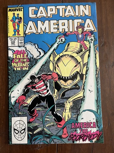 Captain America #339 (Marvel Comics March 1988) Beautiful For Age , See Details.