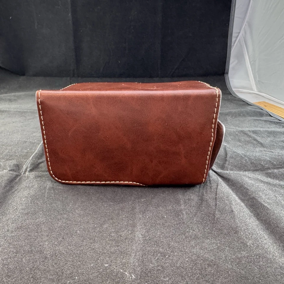 Estuche de cuero para cámara Sony Alpha OEM PU #5205 marrón rojizo sangre de buey Foto 4 de 4