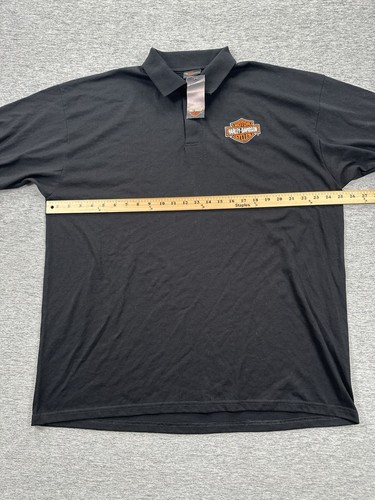 Harley Davidson Polo Shirt Mens 2XL Black Motorcycle Buddy Stubb Arizona NEW - Picture 4 of 10