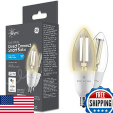 GE CYNC Smart LED Light Bulb, B11 Candle, Alexa Google Assistant Compatible