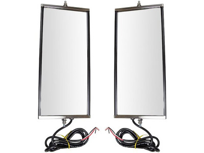 For 1965 International D900 Door Mirror Set 54275CPGV Mirror