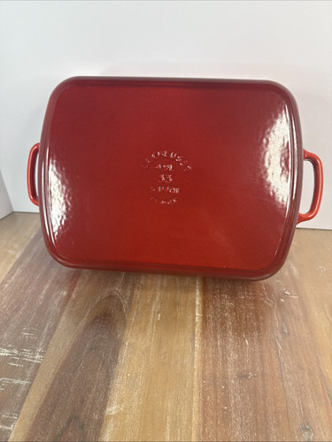 Le Creuset Signature Cast Iron 5.25 Quart Roaster, Cerise (red) -unopened box! - Bild 12 von 13