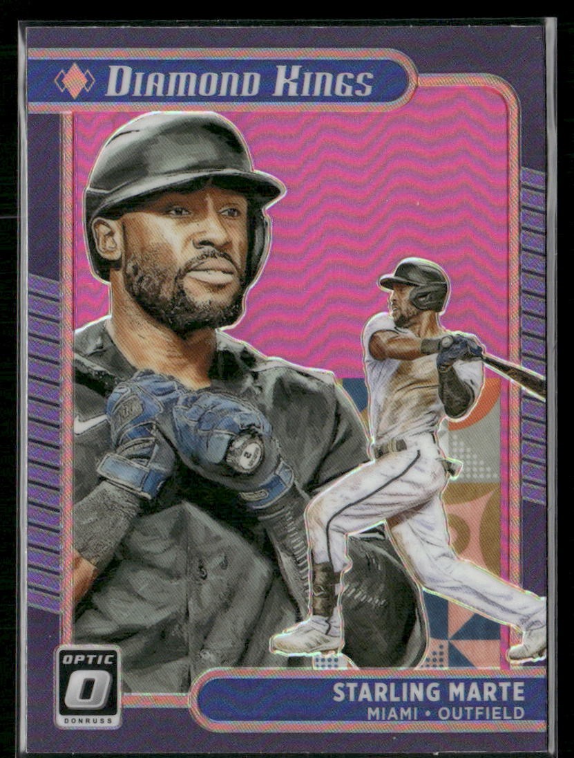 2021 Donruss Optic #17 Starling Marte -Pink