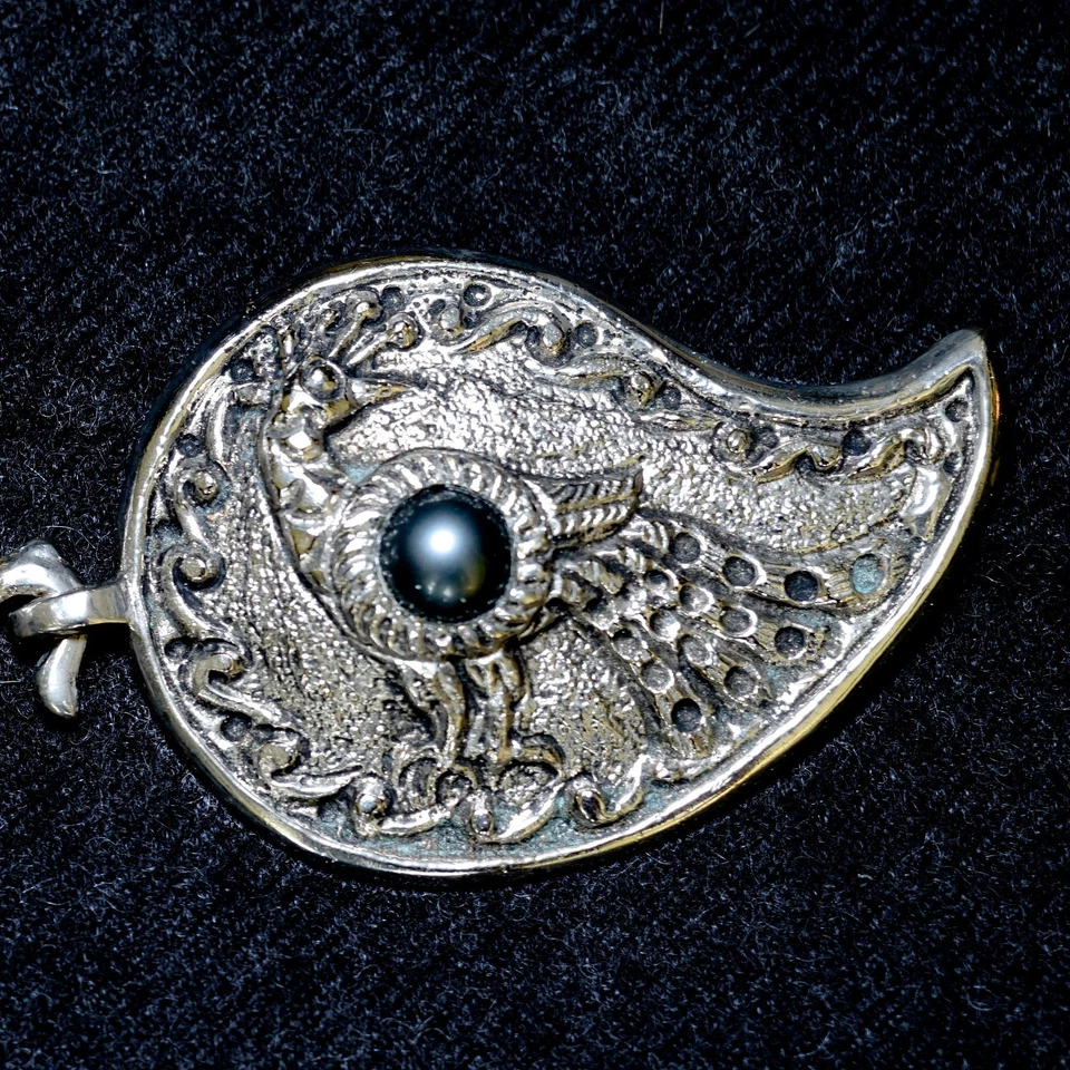 Antique Ottoman Silver Wing Shape Belt Buckle Pafta 2 Pieces Early 20th - Image 4 of 4