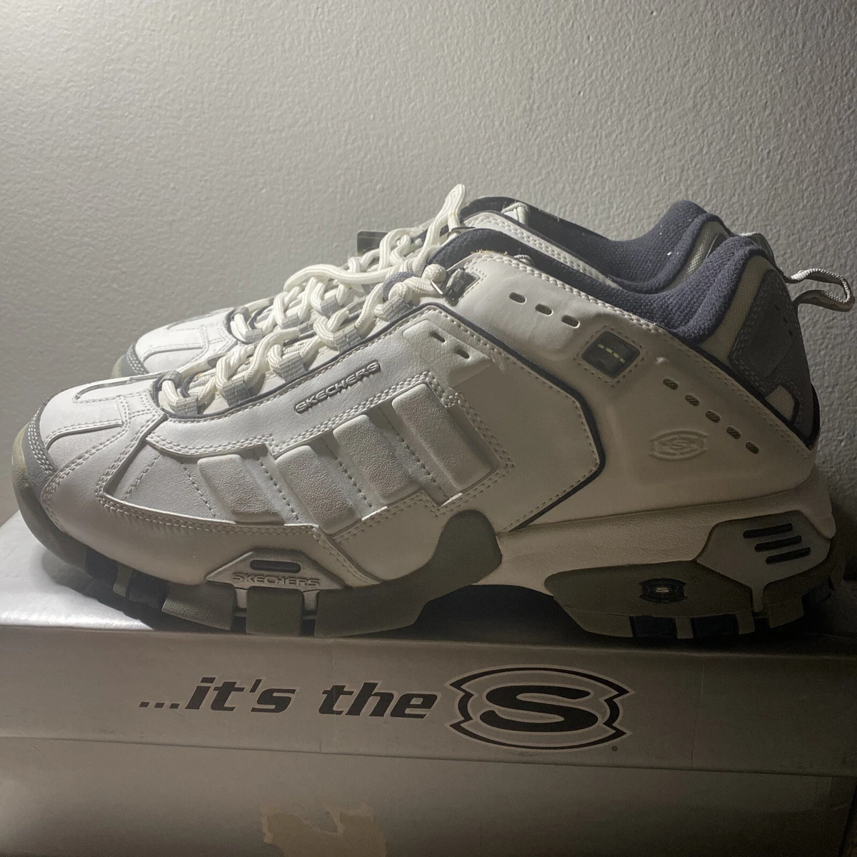 Skechers sport Quest running trainer shoes Men s size 14 white