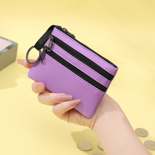 PU Leather Women's Wallet Purse Zippers Coin Purse Wallet Keychain Card Holder - - Picture 9 of 30