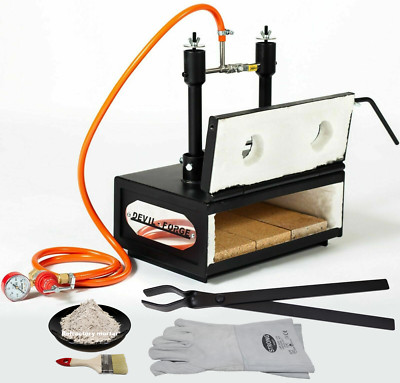DFHS2+1D/3.6'' GAS PROPANE FORGE Furnace Burner Blacksmith For Horseshoe Makers