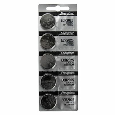 5 x FRESH Genuine Energizer CR2025 ECR2025 3V Coin Button Battery Fast Shipping