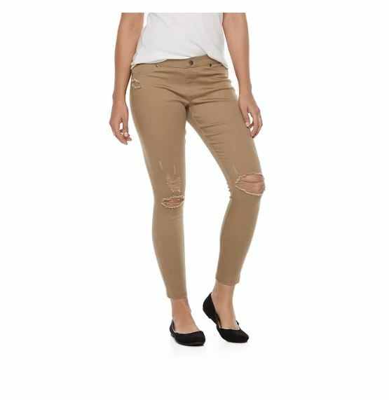 Hue Utopia Utopia Leggings Utopia By Hue Light Brown Ripped Knee