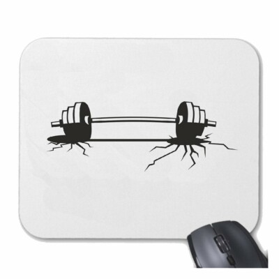 MAUSPAD MOUSEPAD BODYBUILDER BODYBUILDING GYM KRAFTTRAINING FITNESSSTUDIO MUSKEL