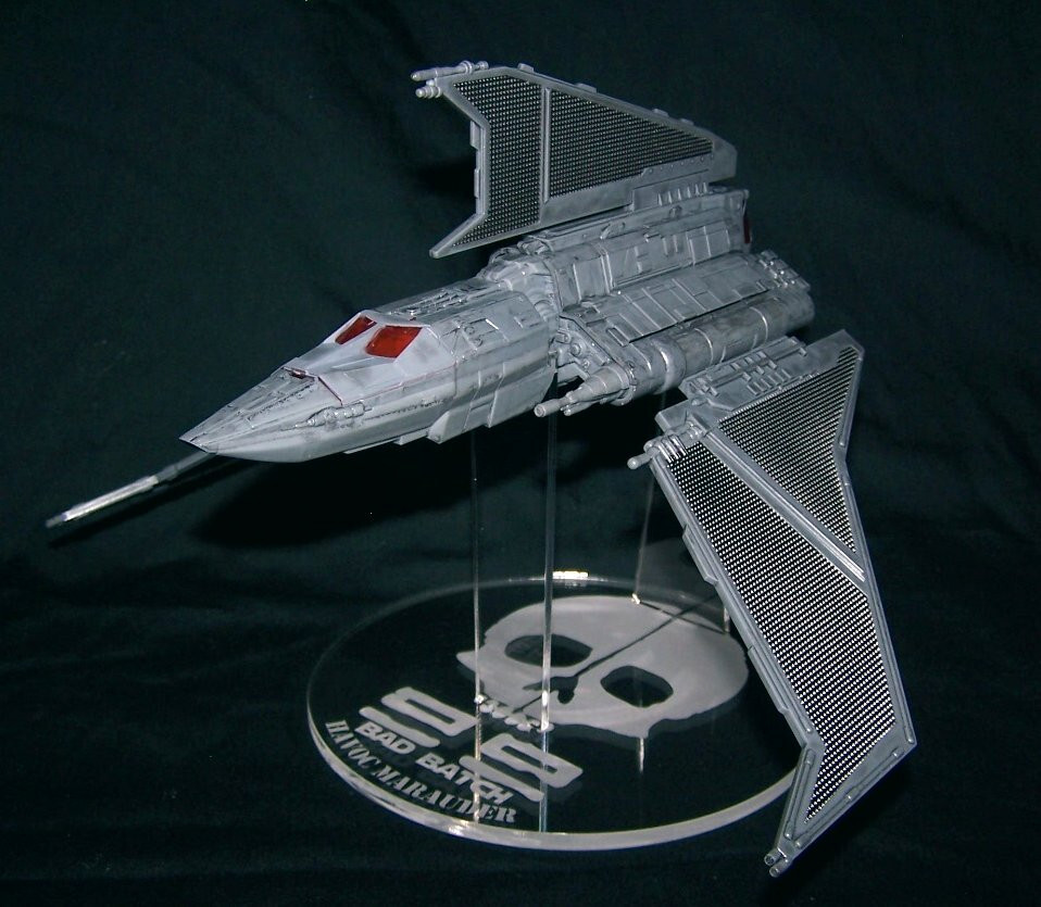 acrylic display stand for Star Wars Micro Galaxy Bad Batch Havoc