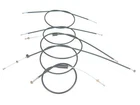 Bowden Cable Set MZ ES 125/150 - Complete, Black Flat Handlebar