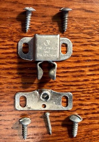 Velva Grip Friction Door Catch Bright Cadmium Plated Vintage Amrock Product - Picture 4 of 4