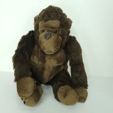 Brown Gorilla Gorilla Monkey Realistic Plush Stuffed Animal Walmart 13"