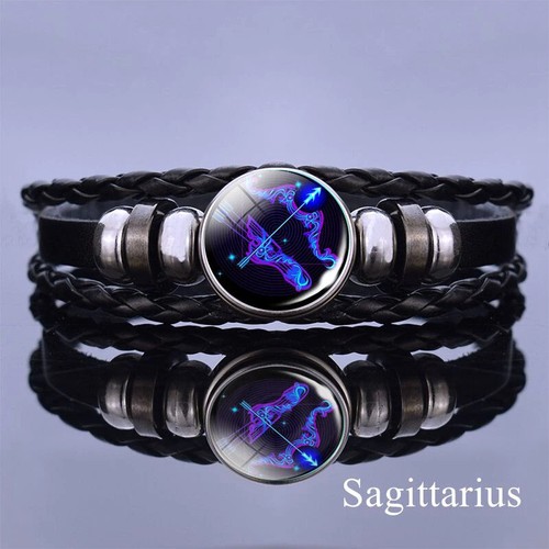 Pulsera De Cuero Diseño De Constelación Para Hombre Y Mujer Brazalete De Moda 3d - Picture 5 of 24