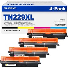 4 Pack TN229XL TN229 Toner Compatible Brother TN229 High Yield Toner Cartridge