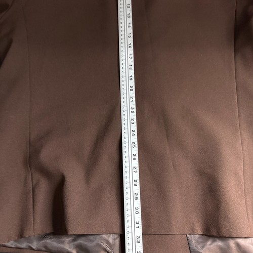 Traje Pacelli Vintage Doble Pecho 48R 40W Marrón Sólido 6 Botones Sin Ventilación - Imagen 12 de 16