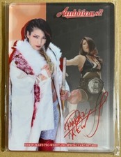 Hikaru Shida Acrylic Card Stand Printed Autographed 2023 BBM AEW STARDOM Womens