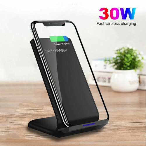 30W Fast Wireless Charger Charging Station For Apple iPhone 13 Pro Max 12 11 - Picture 3 of 12