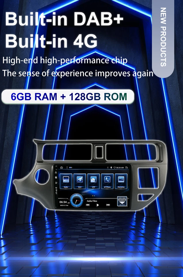 4G Für Kia Rio K3 2011-2017 Android 14 Autoradio DAB+DSP GPS Navi QLED 6GB+128GB - Bild 3 von 4