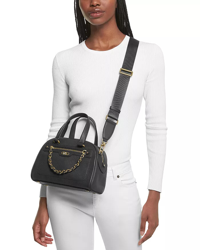 NWT Michael Kors Williamsburg Black Leather Small Bowling NWT Michael Kors Williamsburg Black Leather Small Bowling