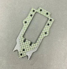 3RACING SAK-D554 Graphite Servo Plate Gold / Green 1/10 RC D5 MR DRIFT CAR