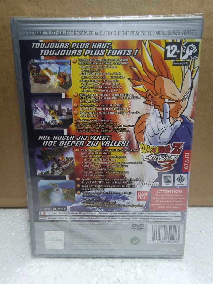 Dragonball Z: Budokai 3 (PLATINUM) PS2, Factory Sealed, NEW, VGA Ready! RARE - Image 2 of 4