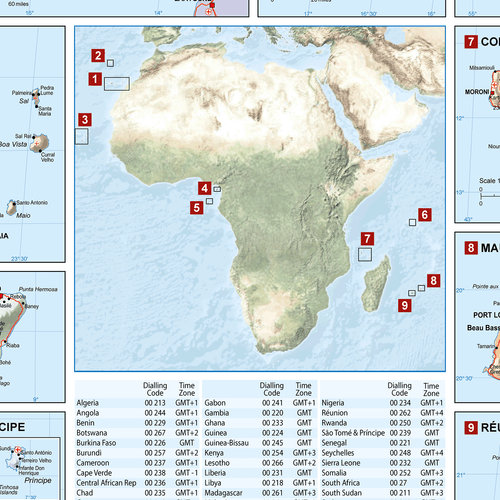 Karte von Afrika - Afrikanische politische Landkarte, Plakat von Afrika - Bild 3 von 6