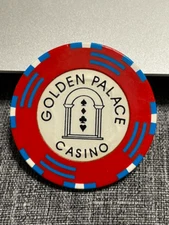  $5 GOLDEN PALACE CASINO CHIP LIMA PERU CLUB POKER CHIP 