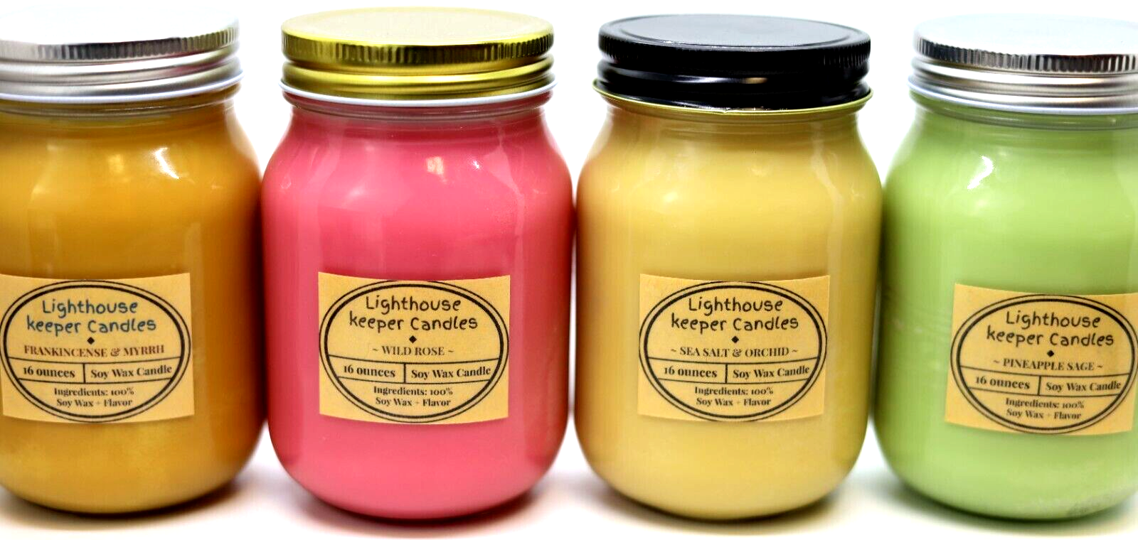 Frankincense and Myrrh 16 oz Soy Candle Free Shipping Strong Scent Hand