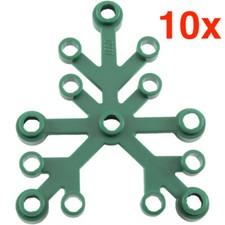 Listing image for LEGO Dark Green Plant Leaves 6x5 - (2417) (6266967) 10 Pieces - New