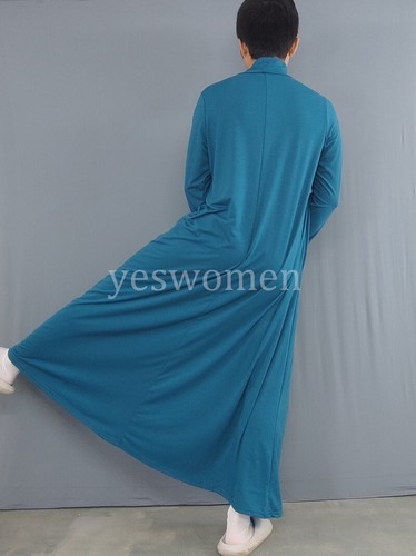Men Cotton Blend Tuttleneck Long Nightgown Nightshirts for Sleeping Night Shirts - Picture 10 of 20