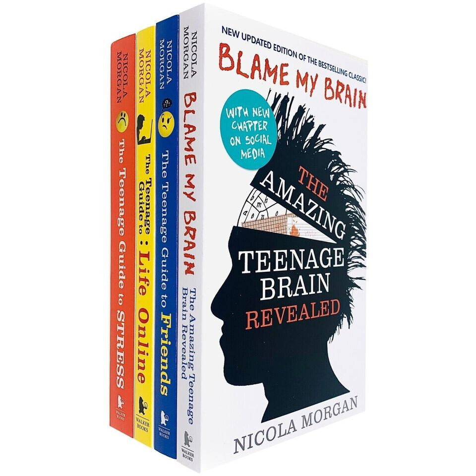 Nicola Morgans Teenage Guide 4 Books Collection Set Guide to Stress, Blame
