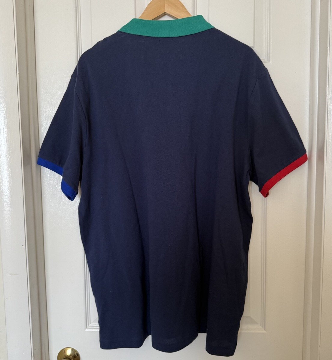 Ralph Lauren Men XXL Custom Slim-Fit ShortSleeve Blue Big