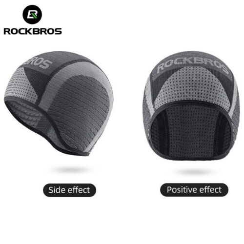 ROCKBROS Helmet Liner Sweat Wicking Skull Beanie Cap Fits Under Helmets Extended - Picture 5 of 10