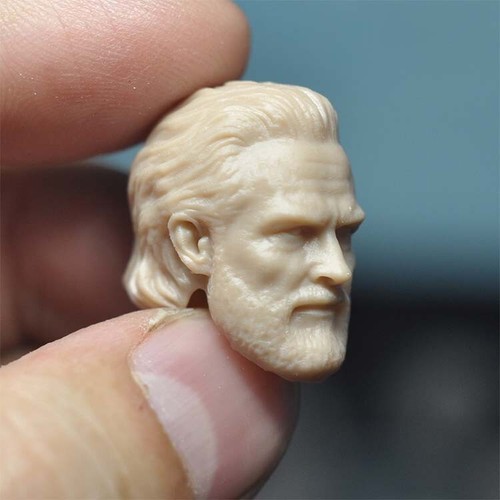 1:12 Kevin Flynn Jeff Bridges Head Sculpt Carved For 6inch Male SHF Figure Body - Picture 2 of 6